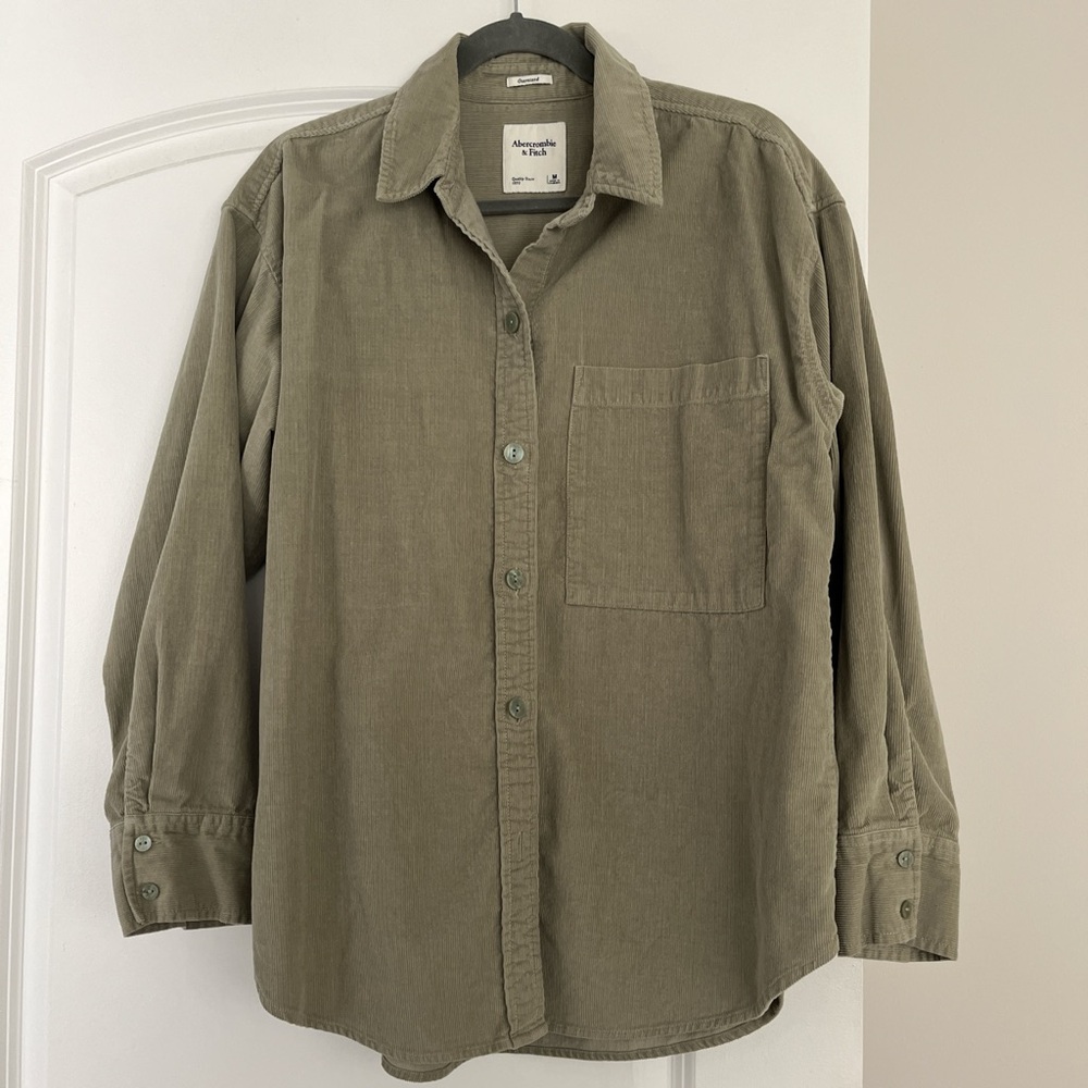 Abercrombie & Fitch Olive Button Down Shirt